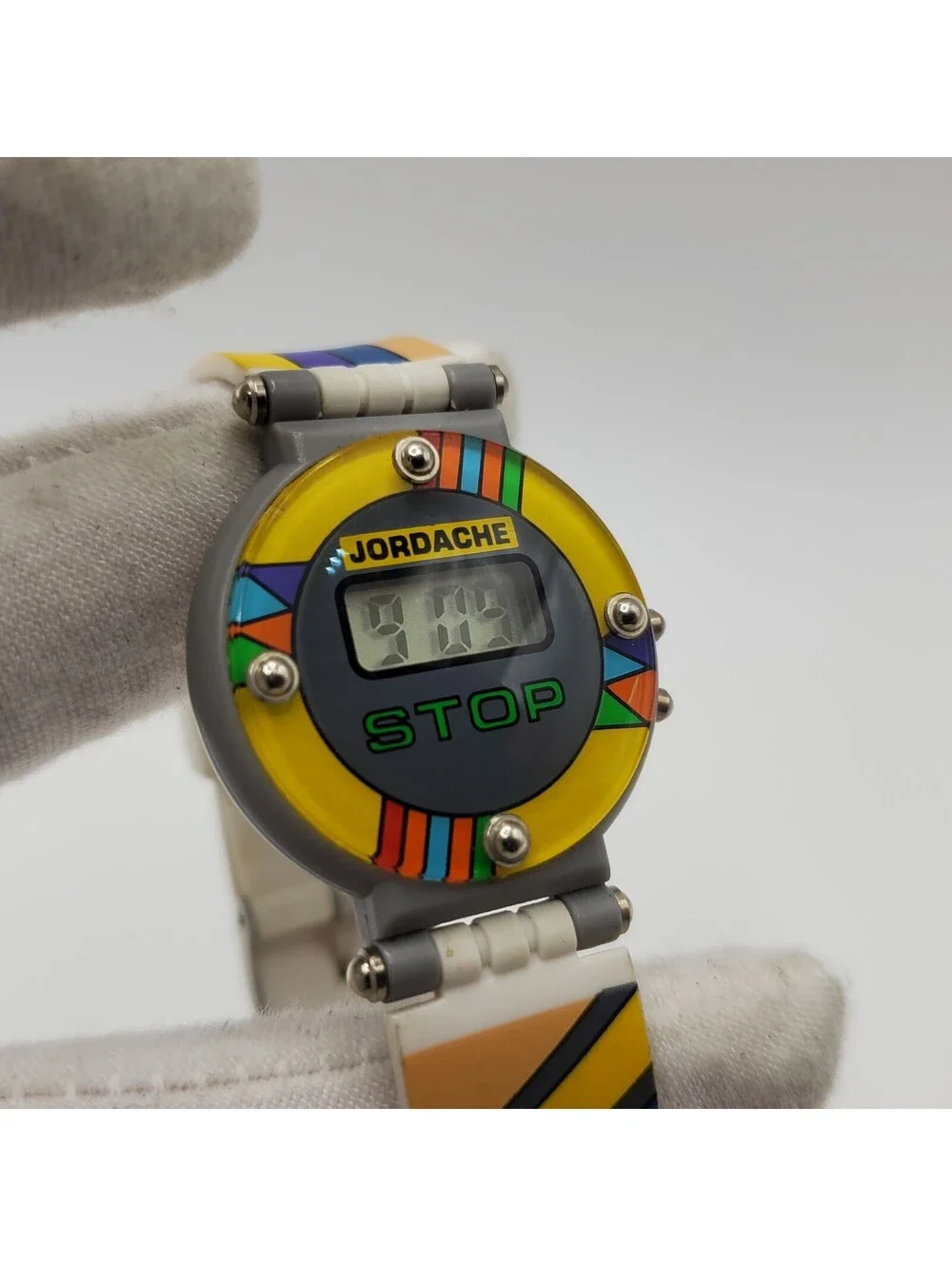 Vintage Jordache Colorful Quartz Watch 29mm New Battery